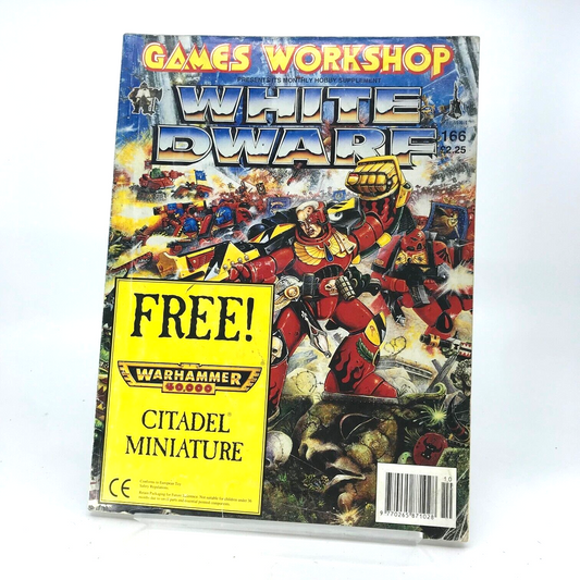 White Dwarf 166 Magazine - Games Workshop Warhammer Fantasy 40,000 40K M579