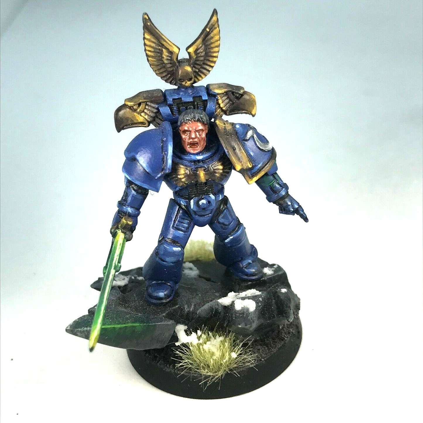 Ultramarines Captain Space Marine - Painted - Warhammer 40K X8383