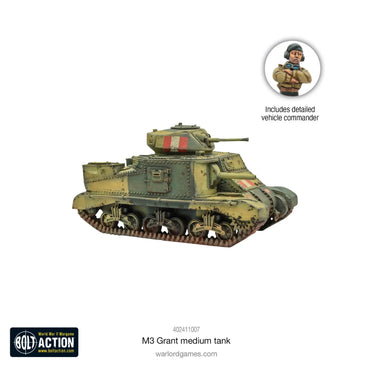 M3 Grant Medium Tank - Warlord Games Bolt Action Miniatures