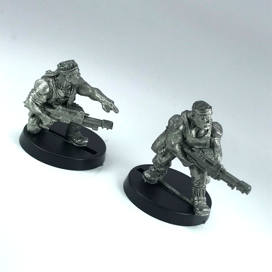 Catachan Heavy Bolter Team Crew Imperial Guard - Warhammer 40K Metal X5237