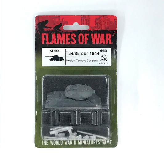 WW2 Soviet T34/85 Obr Tank 1944 Medium - Sealed Blister - Flames of War C1073