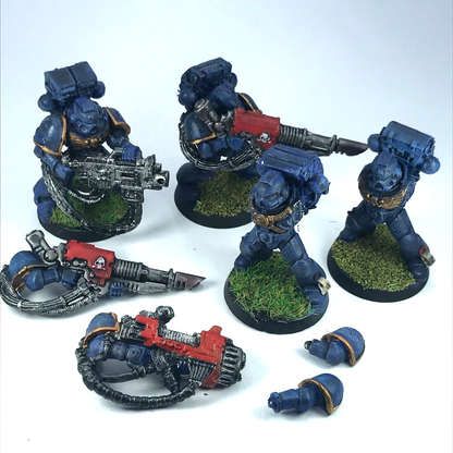 Classic Space Marine Ultramarine Devastator Squad Painted - Warhammer 40K C2395