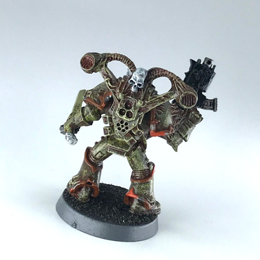 Plague Marine Champion Chaos Space Marines - Warhammer 40K Painted Metal X653