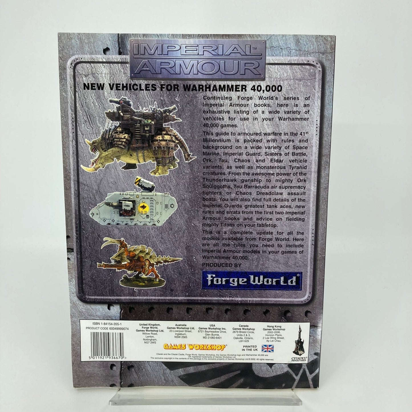 Imperial Armour Book - Damaged Lot - Warhammer 40k Games Workshop M1651