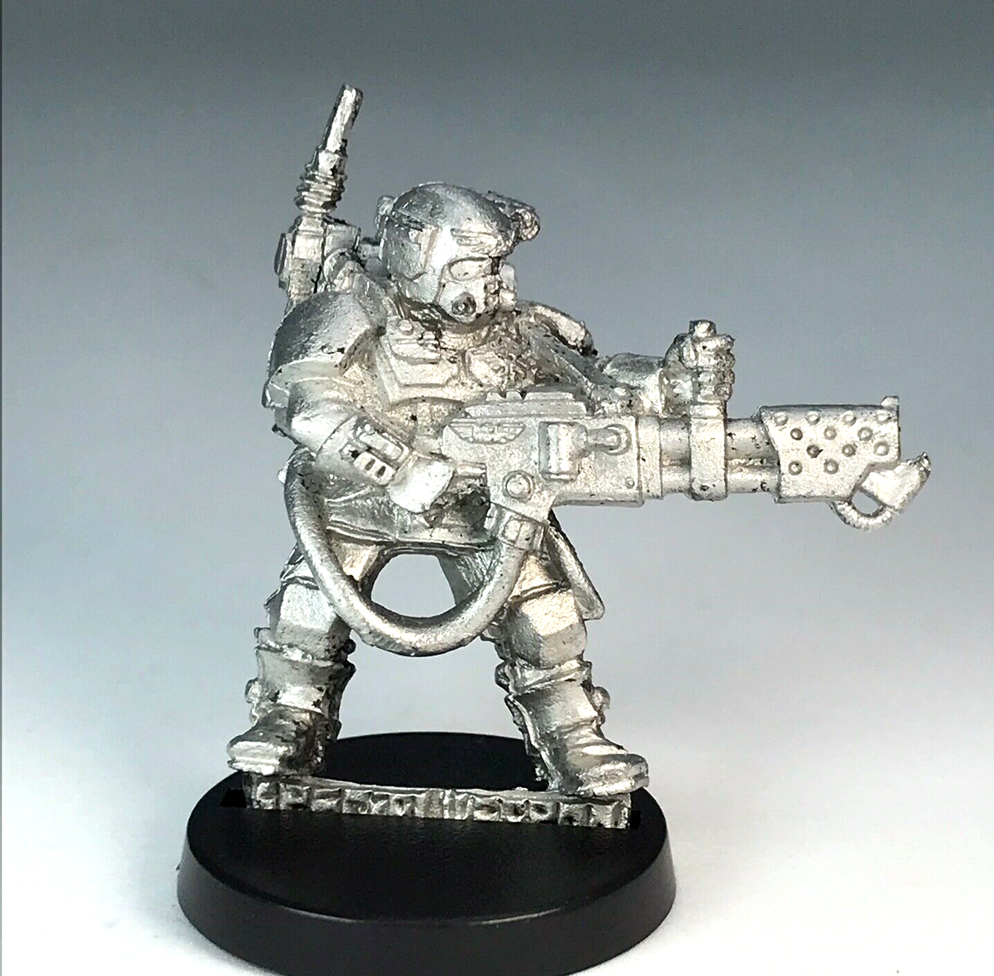 Imperial Guard Kasrkin Stormtrooper Flamethrower - Warhammer 40K Metal X3070