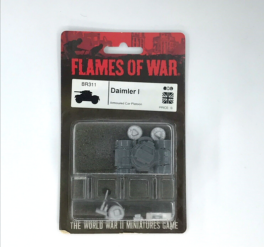 WW2 Allied British Daimler Armoured Car - Sealed Blister - Flames of War C980