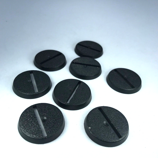 Original Games Workshop 25mm Round Slotta Bases Dated 2005 Warhammer 40K X9649