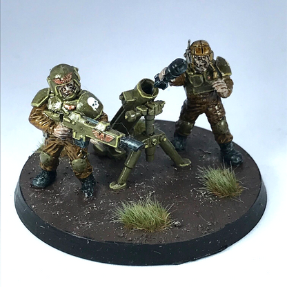 Imperial Guard Cadian Mortar Team Astra Militarum - Painted Warhammer 40K C3757