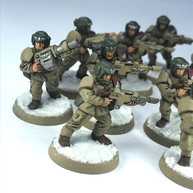 Cadian Infantry Riflemen Section Imperial Guard - Painted - Warhammer 40K C1357