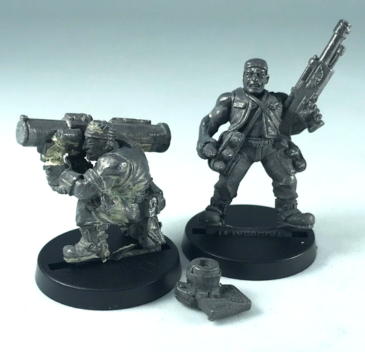 Classic Metal Imperial Guard Catachan Rocket Launcher Pair - Warhammer 40K X933