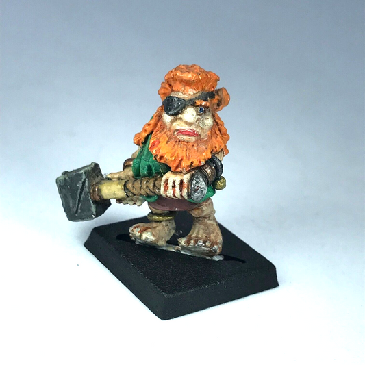 Classic Metal Dwarf Warrior with Hammer - Warhammer Citadel Fantasy X6517