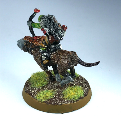 Metal Orc Warg Rider - Painted - Warhammer / Lord of the Rings C3605