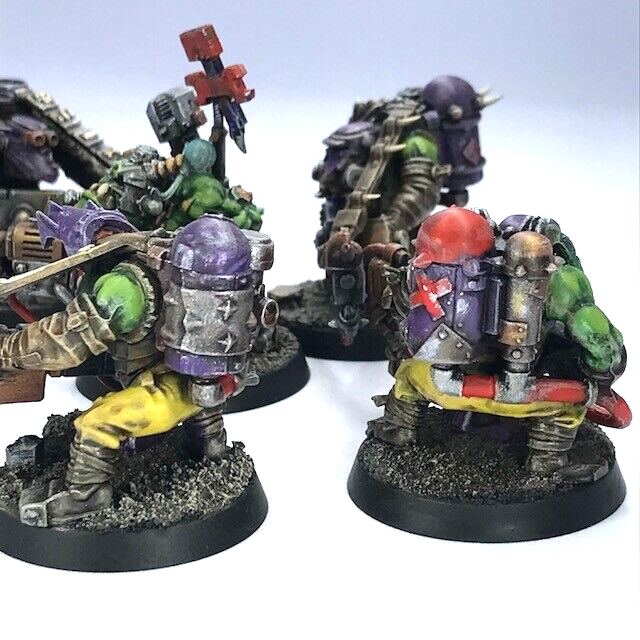 Space Ork Burna Boyz Squad - Painted - Warhammer 40K Games Workshop C1634