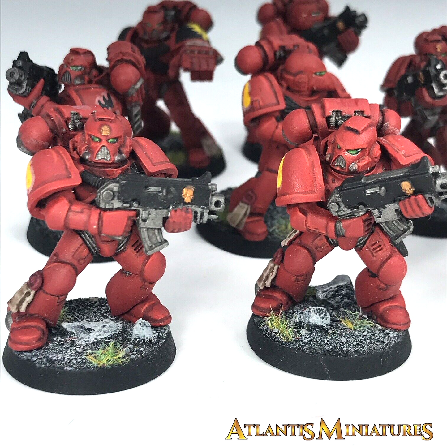 Blood Angel Squad Space Marines - Painted - Warhammer 40K C803