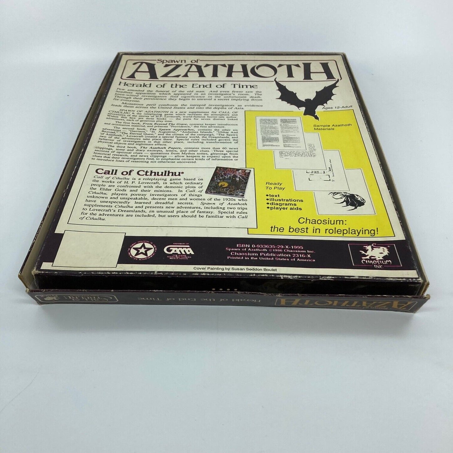 Spawn of Azathoth - Call of Cthulhu - Unsure if Complete / Poor Condition W186