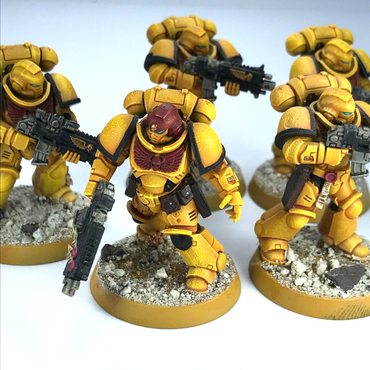 Primaris Hellblasters Imperial Fists Space Marines Painted - Warhammer 40K C322