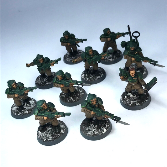 Cadian Infantry Squad Imperial Guard Astra Militarum Painted Warhammer 40K C4037