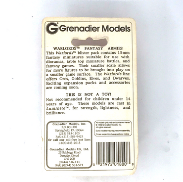 Grenadier Models Dwarf Command - Warlords - Sealed Blister - C726