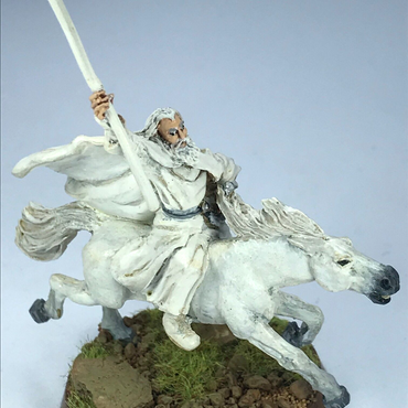 Gandalf the White Shadowfax Painted - LOTR / Warhammer / Lord of the Rings C4589