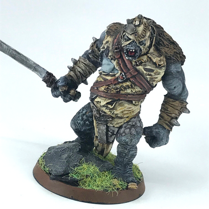 Hill Troll Chieftain Buhrdur - Sword Repaired Previously - LOTR Warhammer Metal