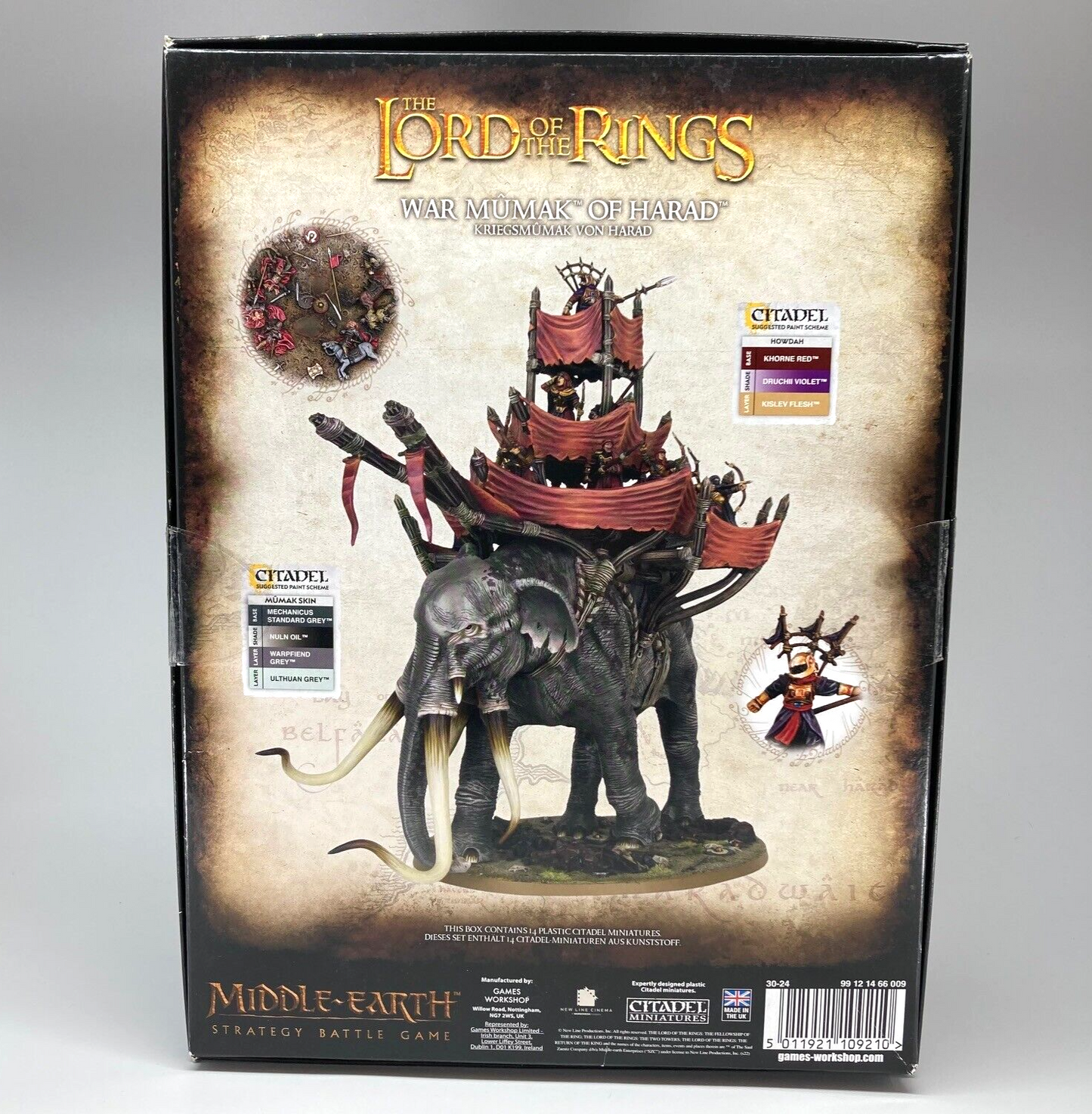 War Mumak of Harad - Unbuilt - LOTR Warhammer Lord of the Rings Games Workshop