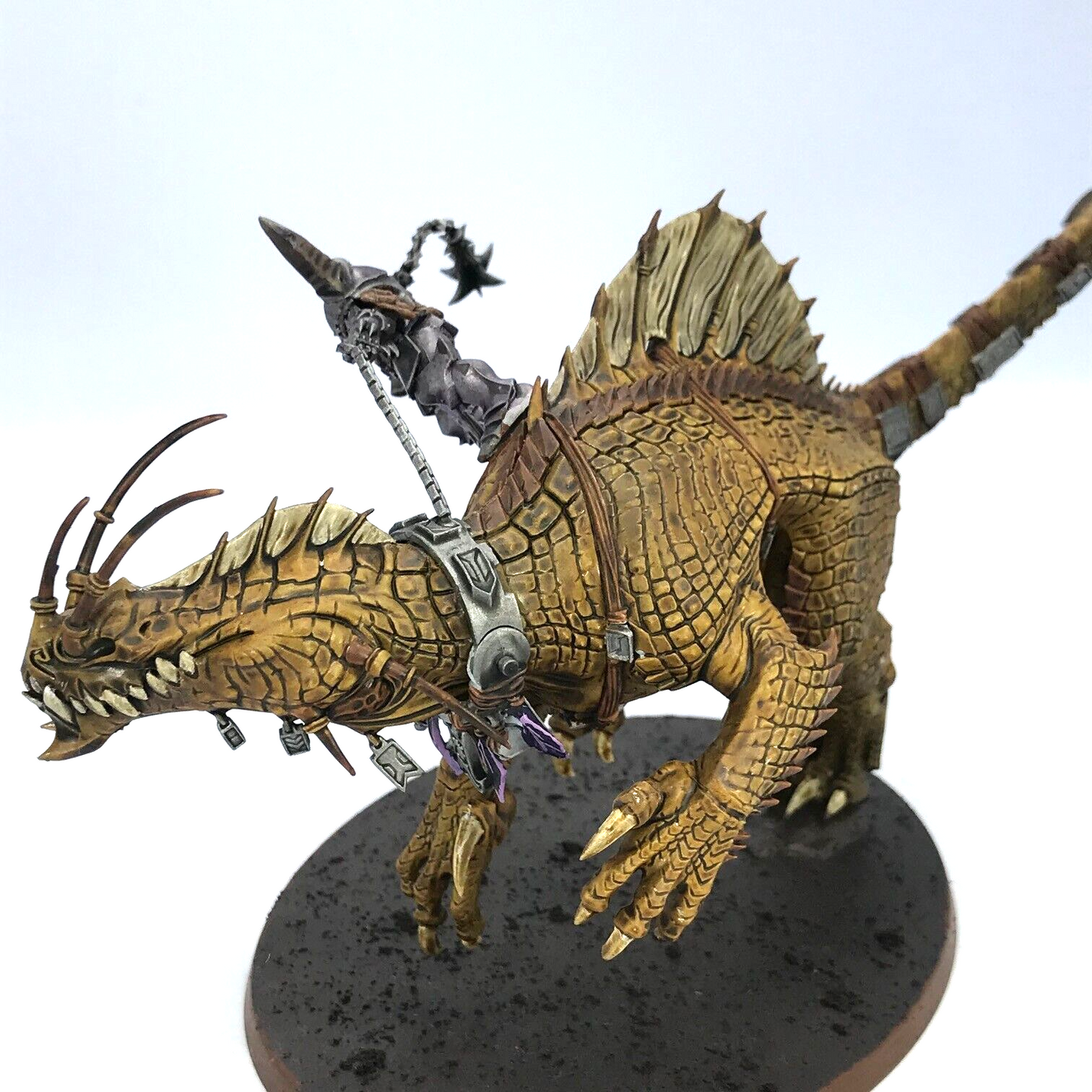 Converted Chaos Knight on Carnosaur Slaves To Darkness - Warhammer Age of Sigmar