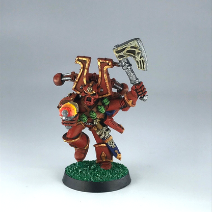 Khorne Beserker Champion Chaos Space Marines Warhammer 40K Painted Metal X11431