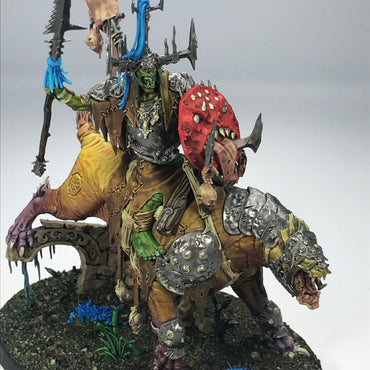 Orruk Warclans Killaboss on Great Gnashtoof - Warhammer Age of Sigmar BOX127