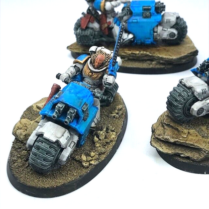 Outriders Bike Squad Primaris Space Marines - Painted - Warhammer 40K BOX116