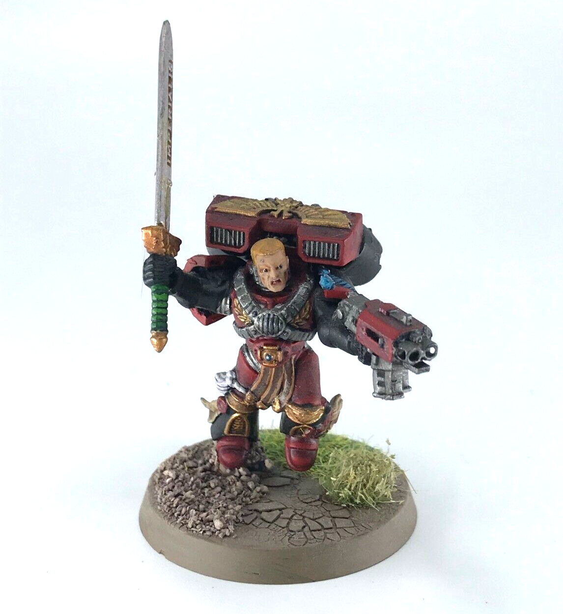 Captain with Jump Pack & Sword Space Marines - Warhammer 40K Painted C4481