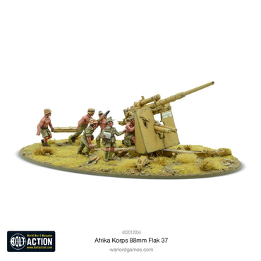 Afrika Korps 8.8cm Flak 37 - Brand New -  Warlord Games Bolt Action Miniatures