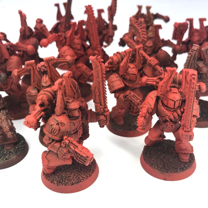 Classic Khorne Chaos Space Marine Squad - Part Painted - Warhammer 40K C3911