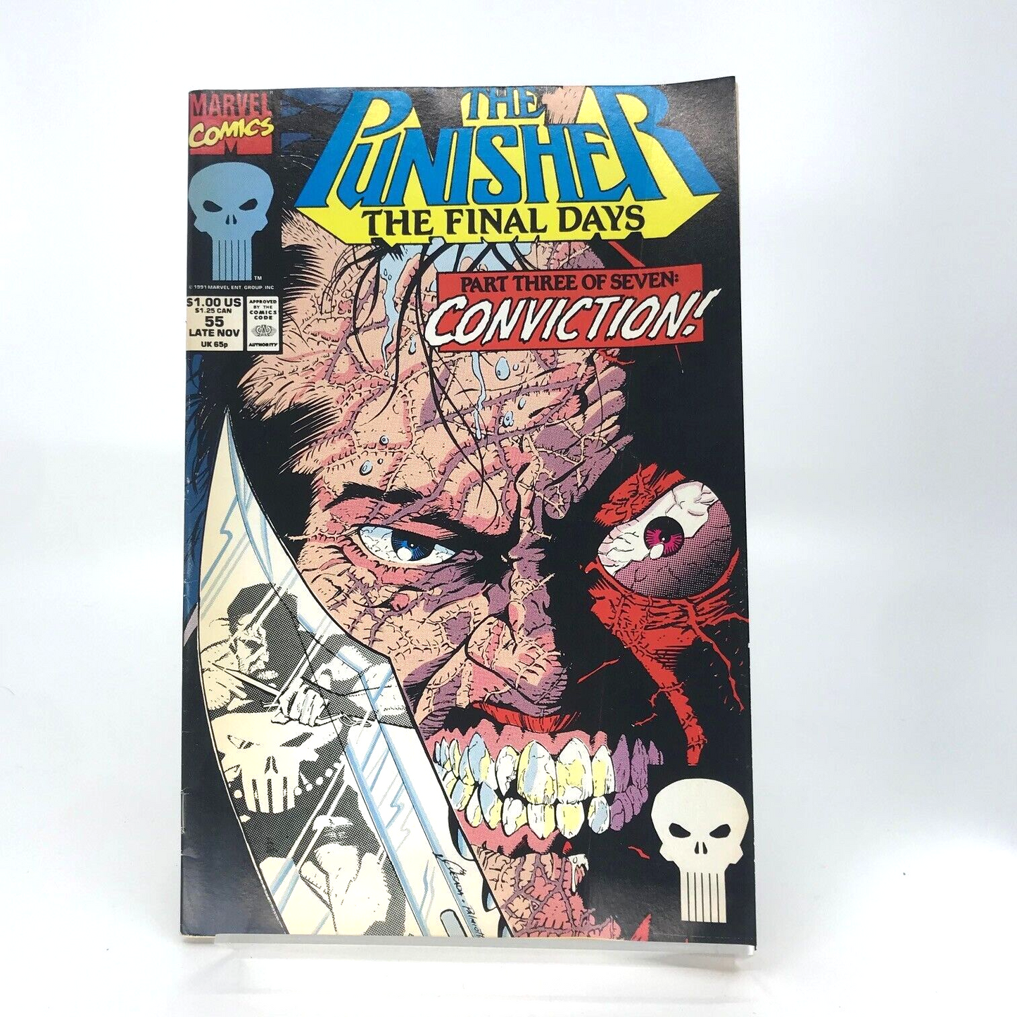 The Punisher Issue 55 Original Vintage Comic - Marvel Comics D39