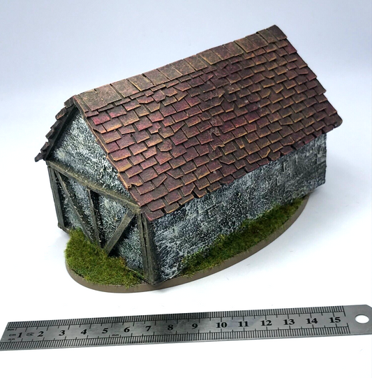 Village Scenery Building - Painted - Ideal for Warhammer Fantasy / Age of Sigmar