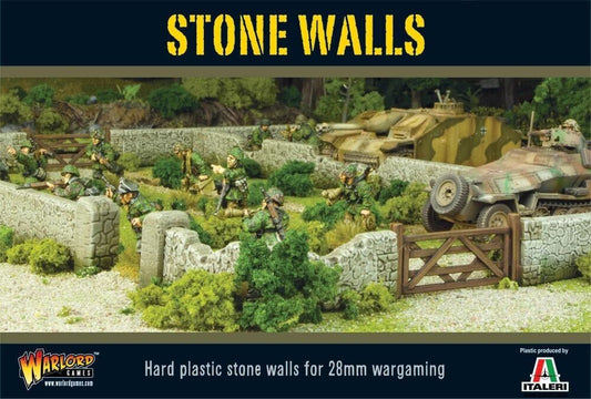 Stone Walls Terrain - Warlord Games Bolt Action Miniatures