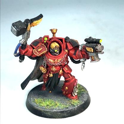 Space Marine Blood Terminator Sergeant Gideon Painted - Warhammer 40K X8950