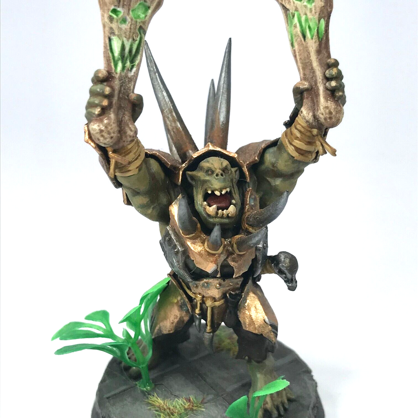 Orruk Ork Warchanter Shaman Orcs - Painted - Warhammer Age of Sigmar C2734