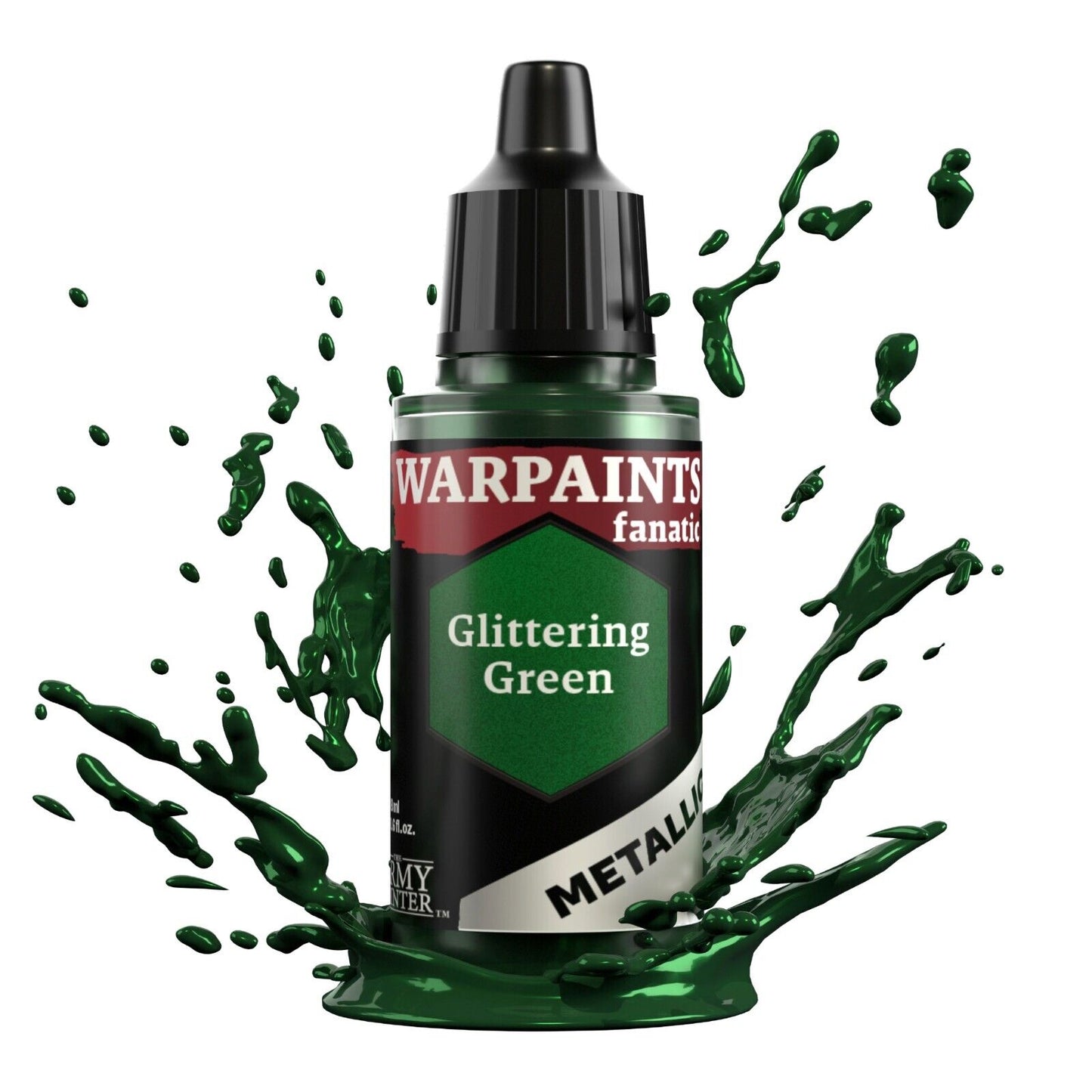 Glittering Green Paint - Warpaints Fanatic Metallic 18ml - The Army Painter