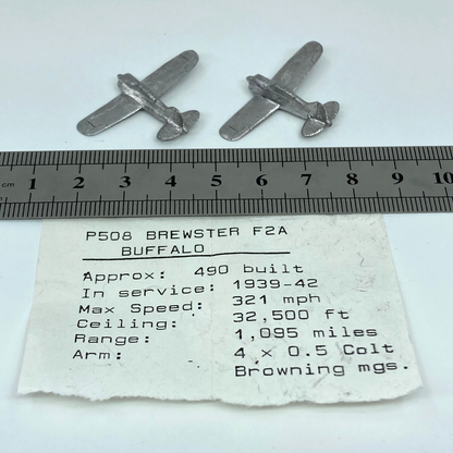 P508 Brewster Buffalo - 1:200 Historical Miniatures - Metal - Unbranded X2843