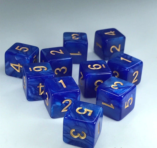 D6 New Tabletop Fantasy Dice Set - Great for Gaming / Wargaming / Hobbyist D49