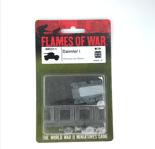 WW2 Allied British Daimler Armoured Car - Sealed Blister - Flames of War C1282