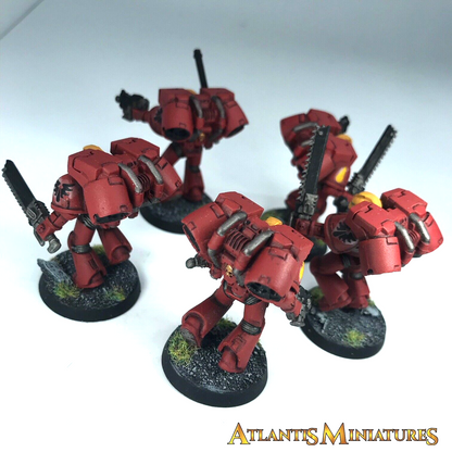 Blood Angel Assault Squad Space Marines - Painted - Warhammer 40K C1952