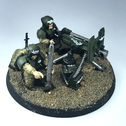 Cadian Heavy Bolter Team Imperial Guard - Painted - Warhammer 40K C3559