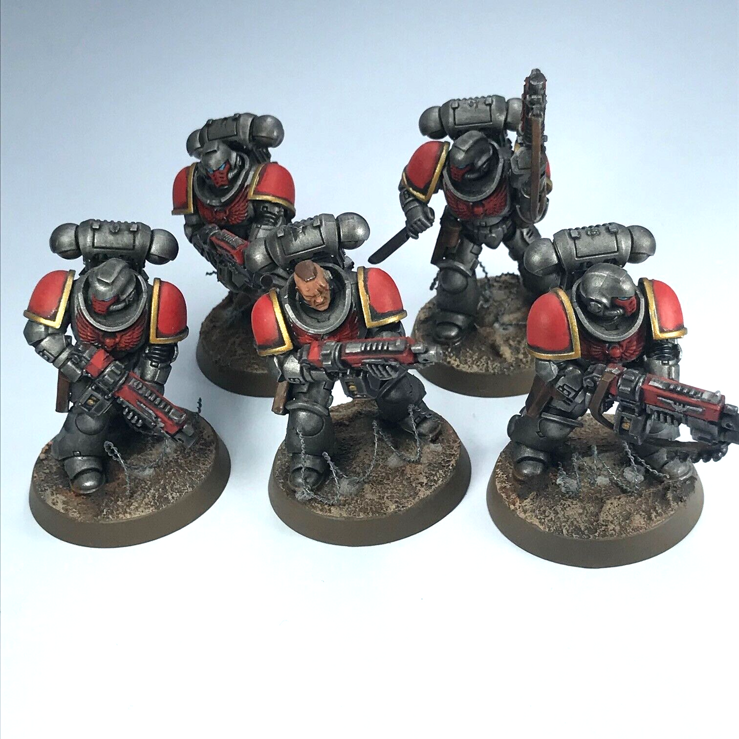 Space Marines Primaris Heavy Intercessors Squad - Painted - Warhammer 40K C2525