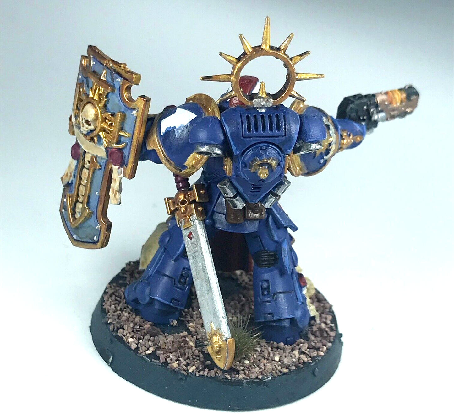 Primaris Space Marine Ultramarines Captain - Painted - Warhammer 40K C1860