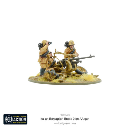 Italian Bersaglieri Breda 2cm AA Gun  - Warlord Games Bolt Action Miniatures