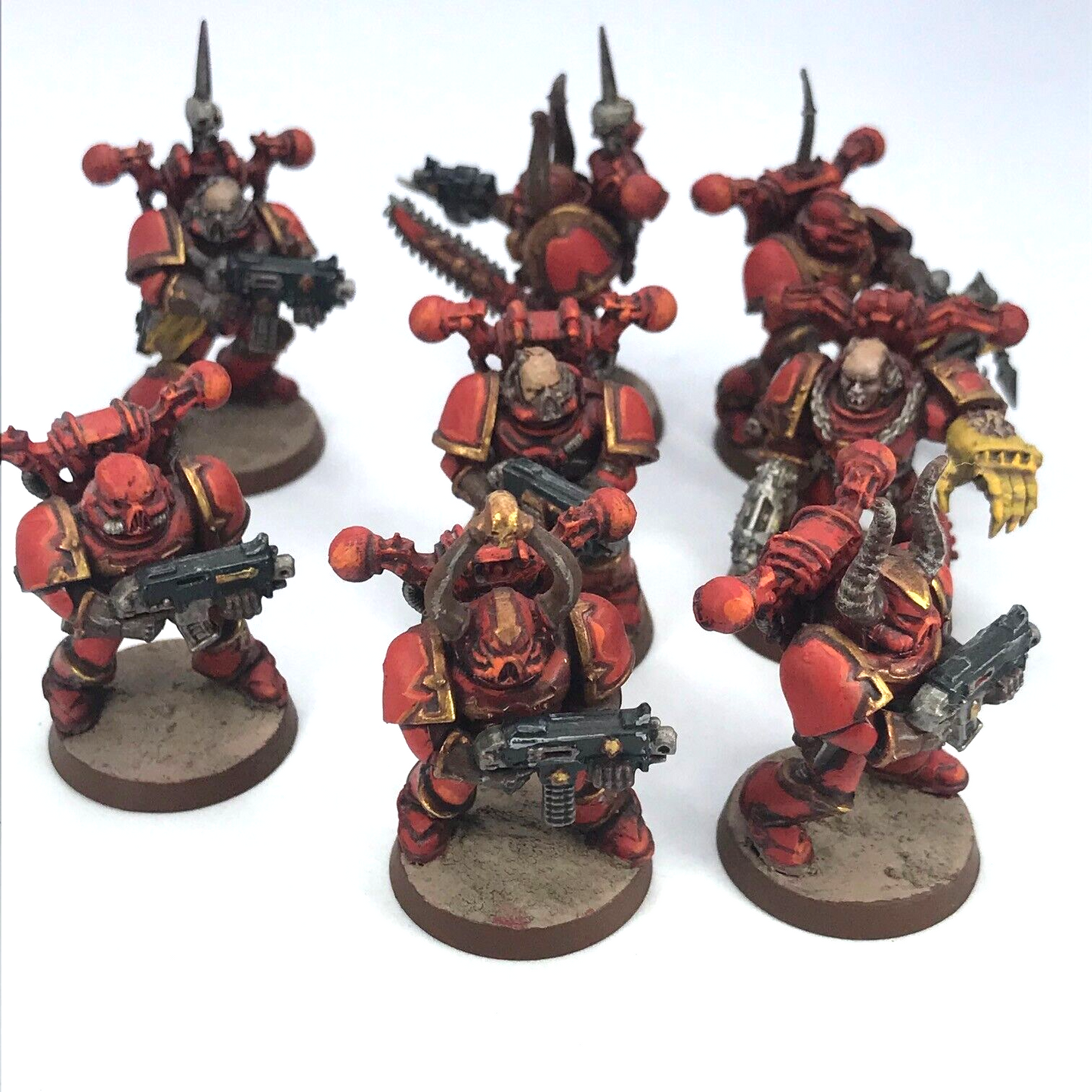 Khorne Chaos Space Marines Squad - Painted - Warhammer 40K C2834