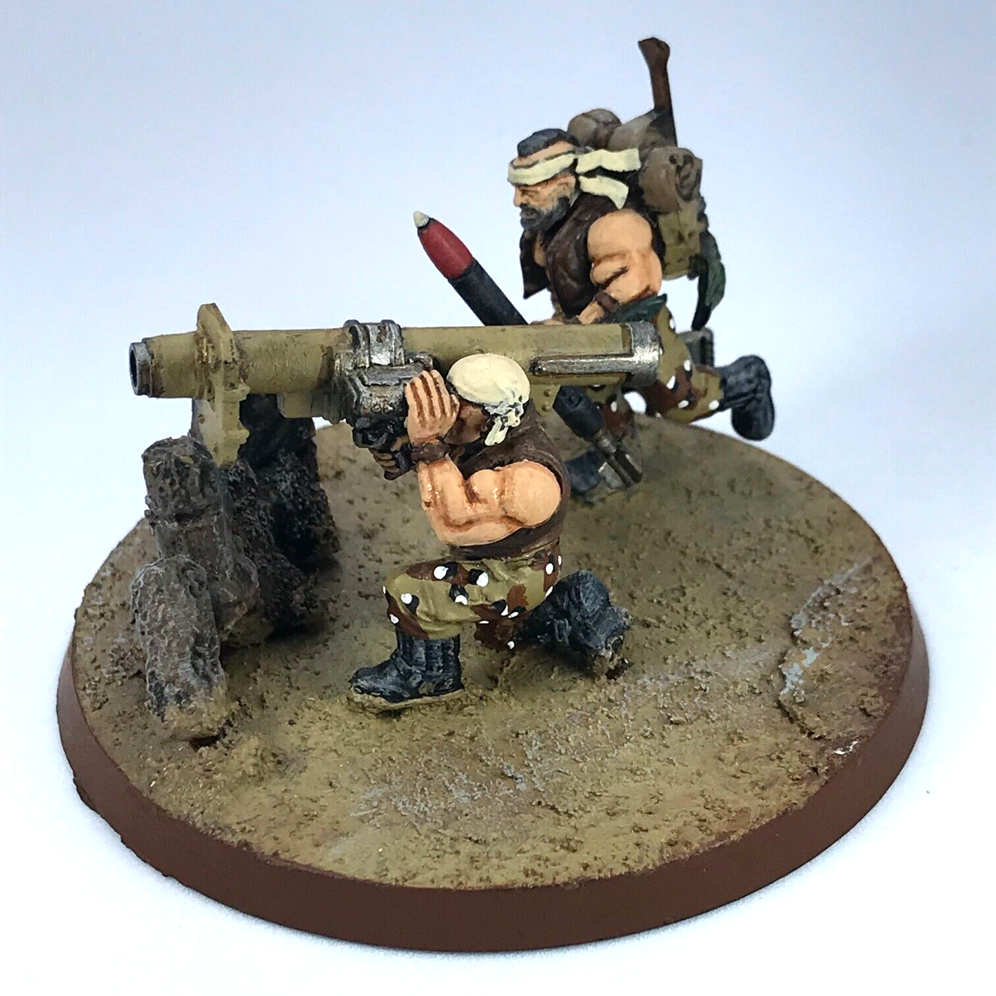 Catachan Rocket Launcher Team Imperial Guard - Painted Warhammer 40K GW C667