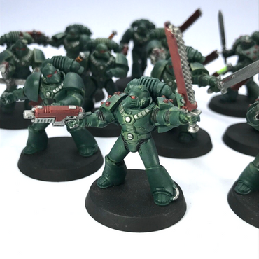 Dark Angels Assault Marine Squad - Painted - Warhammer 30K Horus Heresy C3081