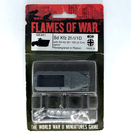 German Axis Sd Kfz 251/D Panzergrenadier Half-track Blister - Flames of War C144